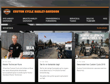 Tablet Screenshot of custom-cycle.dk